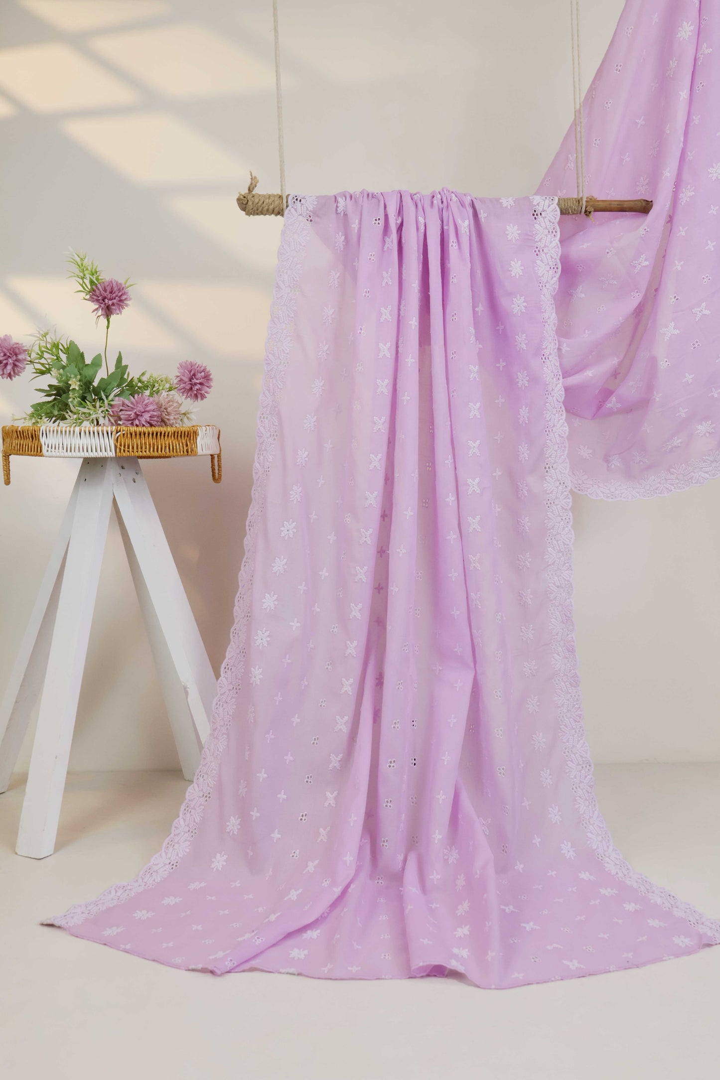 Embroidered Lawn Full Size Shawl 3849E