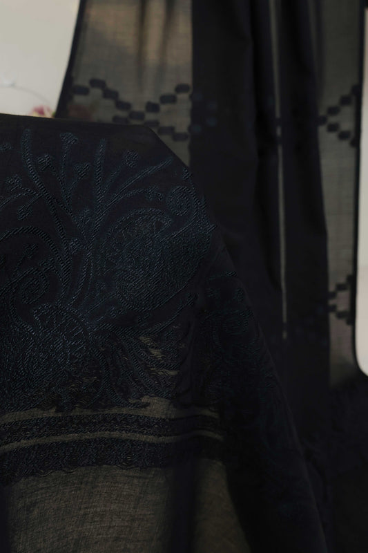 Self Jacquard Lawn Shawl HLSH234