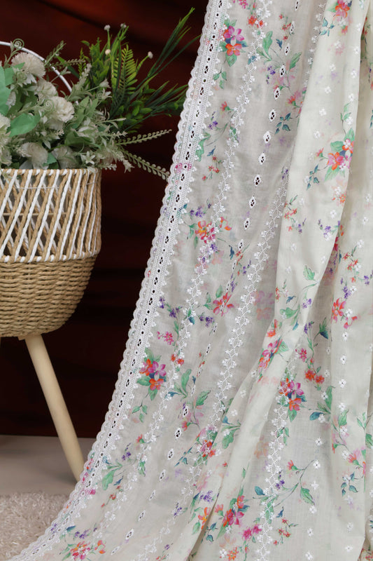 Embroidered Lawn Shawl 3636L