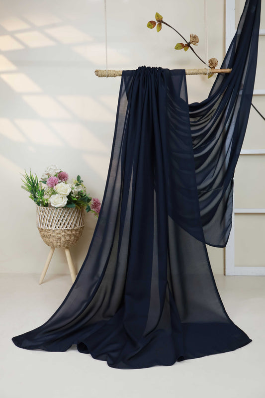 Swiss Voil Plain Shawl