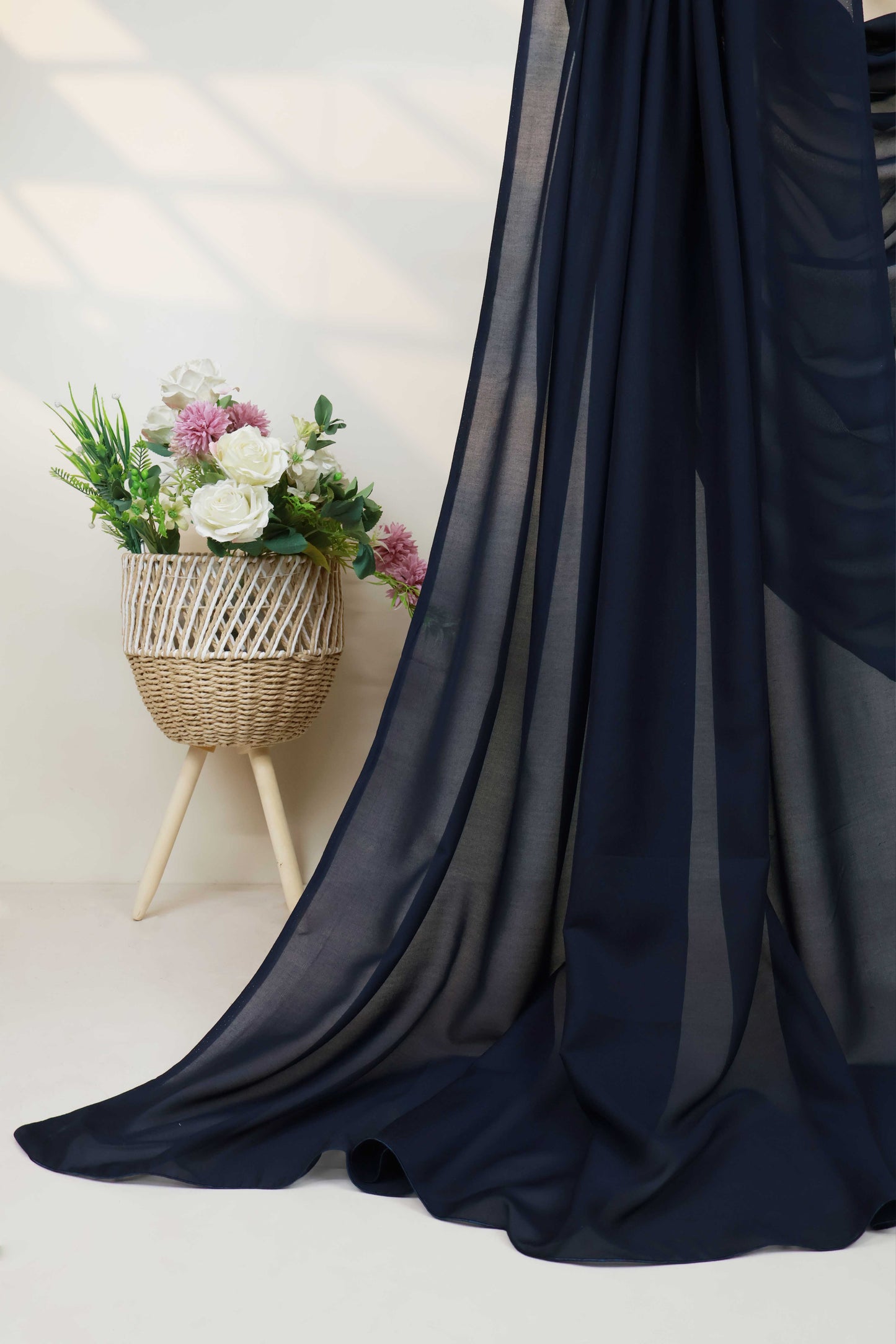 Swiss Voil Plain Shawl