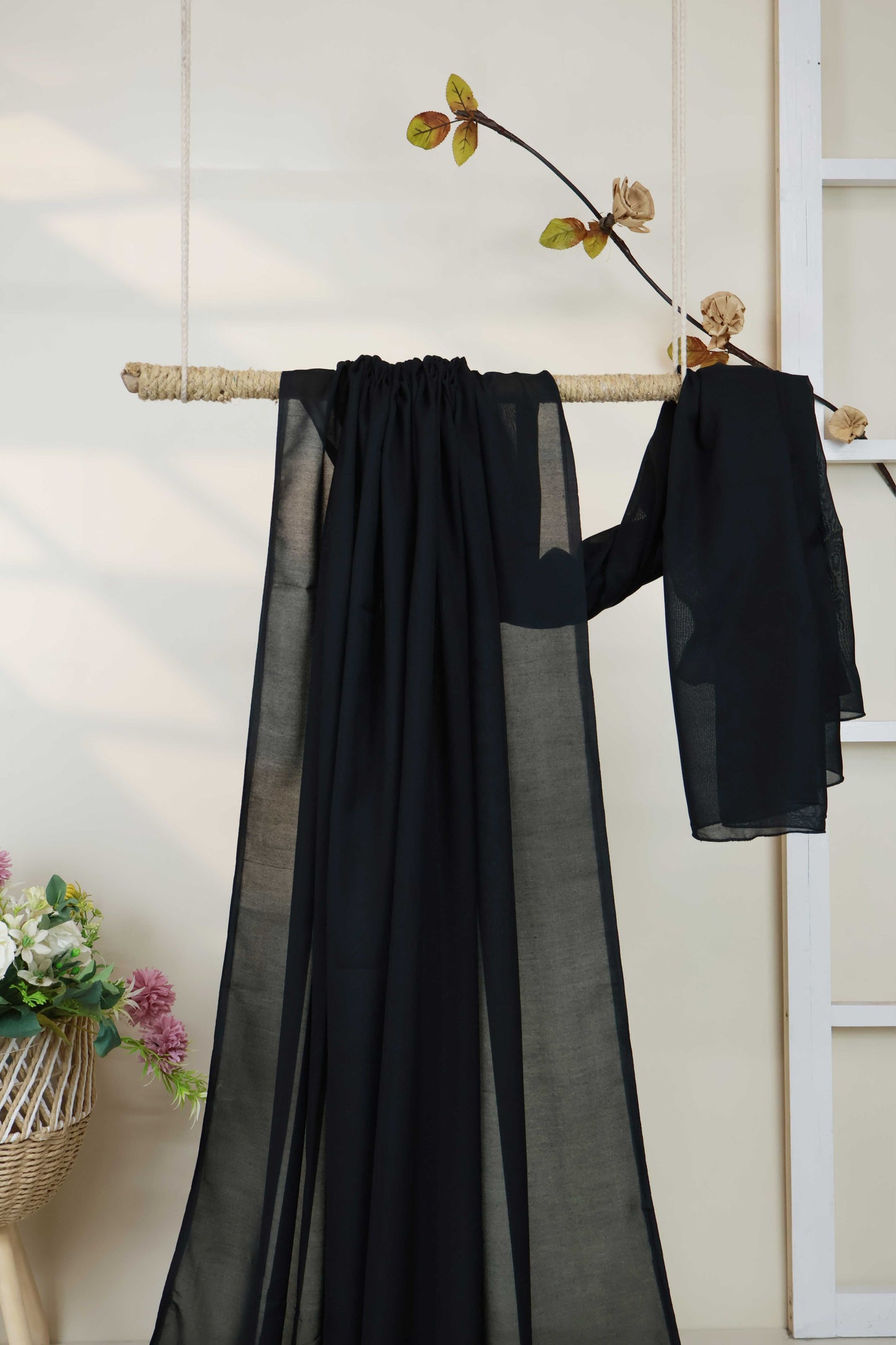 Swiss Voil Plain Shawl