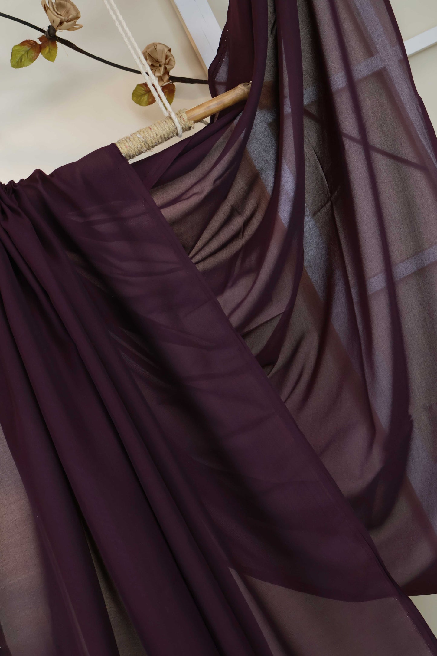 Swiss Voil Plain Shawl
