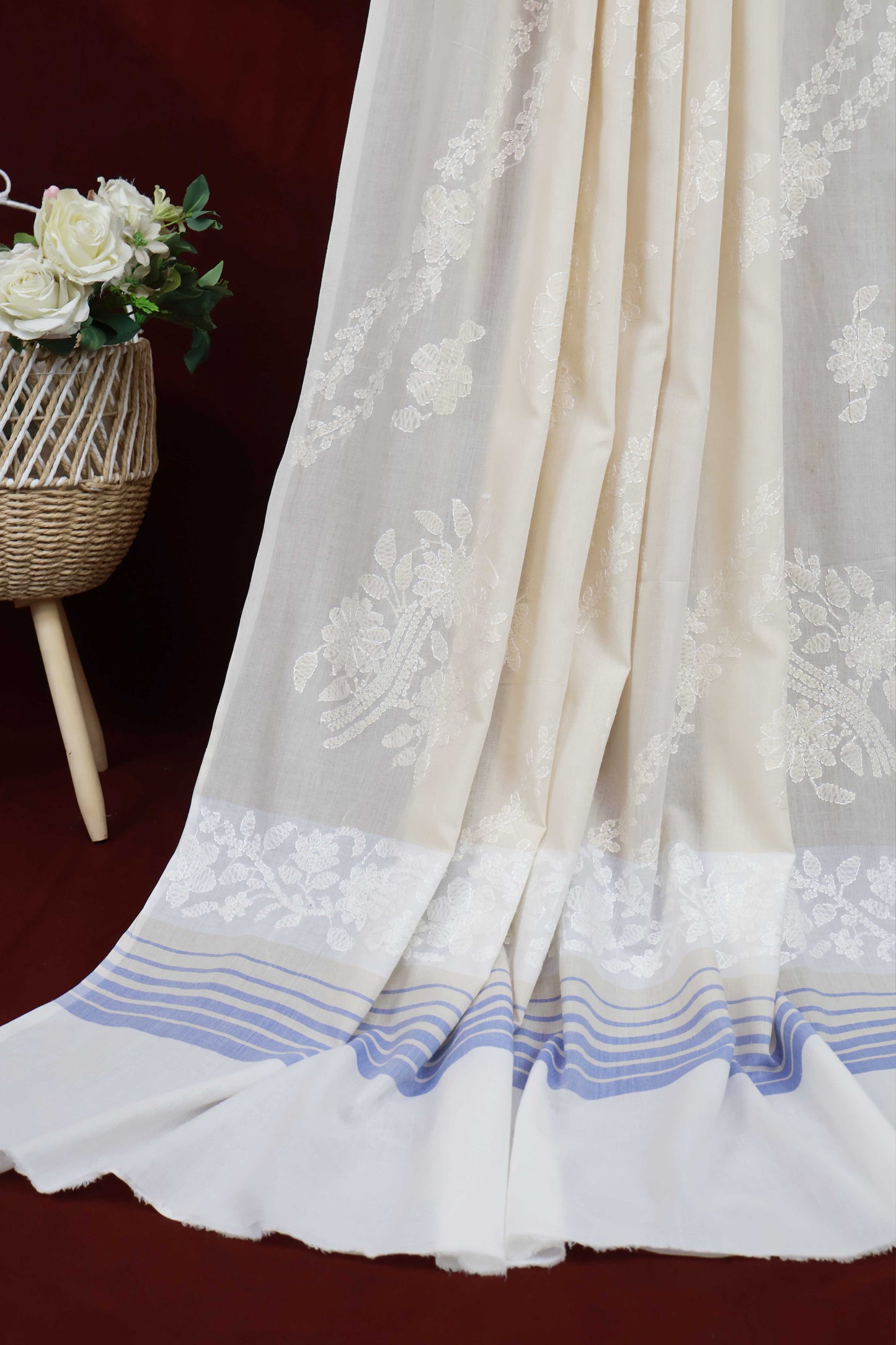 Handmade Embroidered Lawn Shawl HLSH17