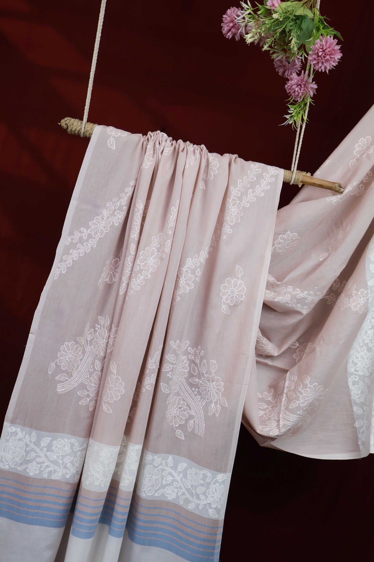 Handmade Embroidered Lawn Shawl HLSH14
