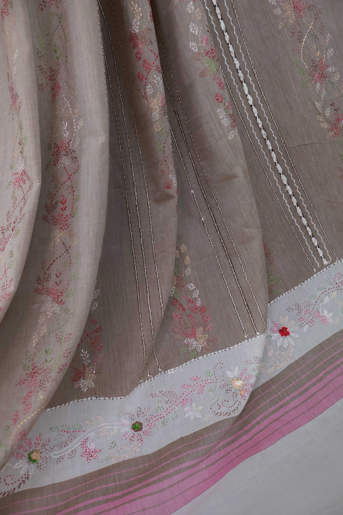 Handmade Embroidered Lawn Shawl HLSH07