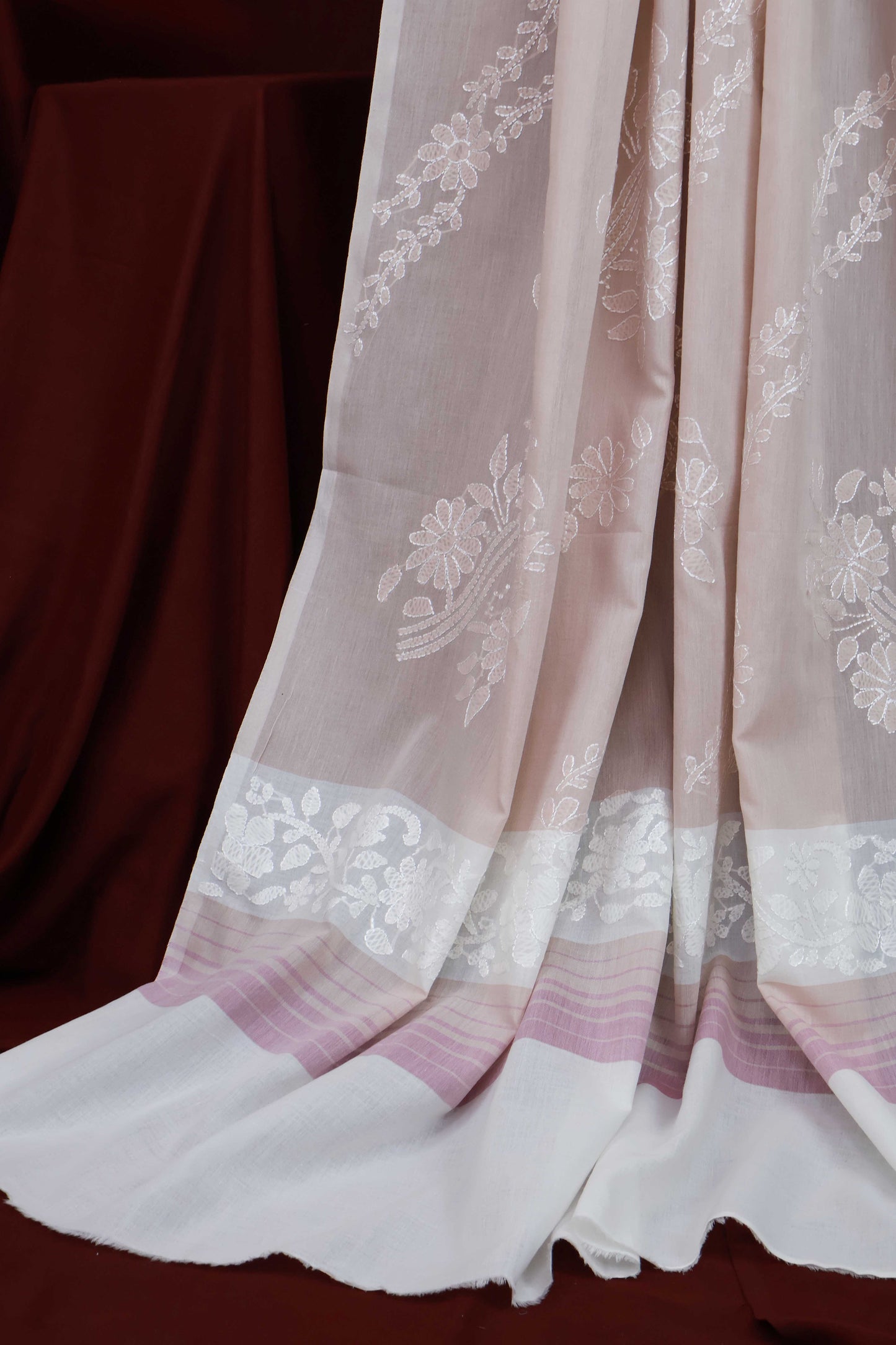 Handmade Embroidered Lawn Shawl HLSH12
