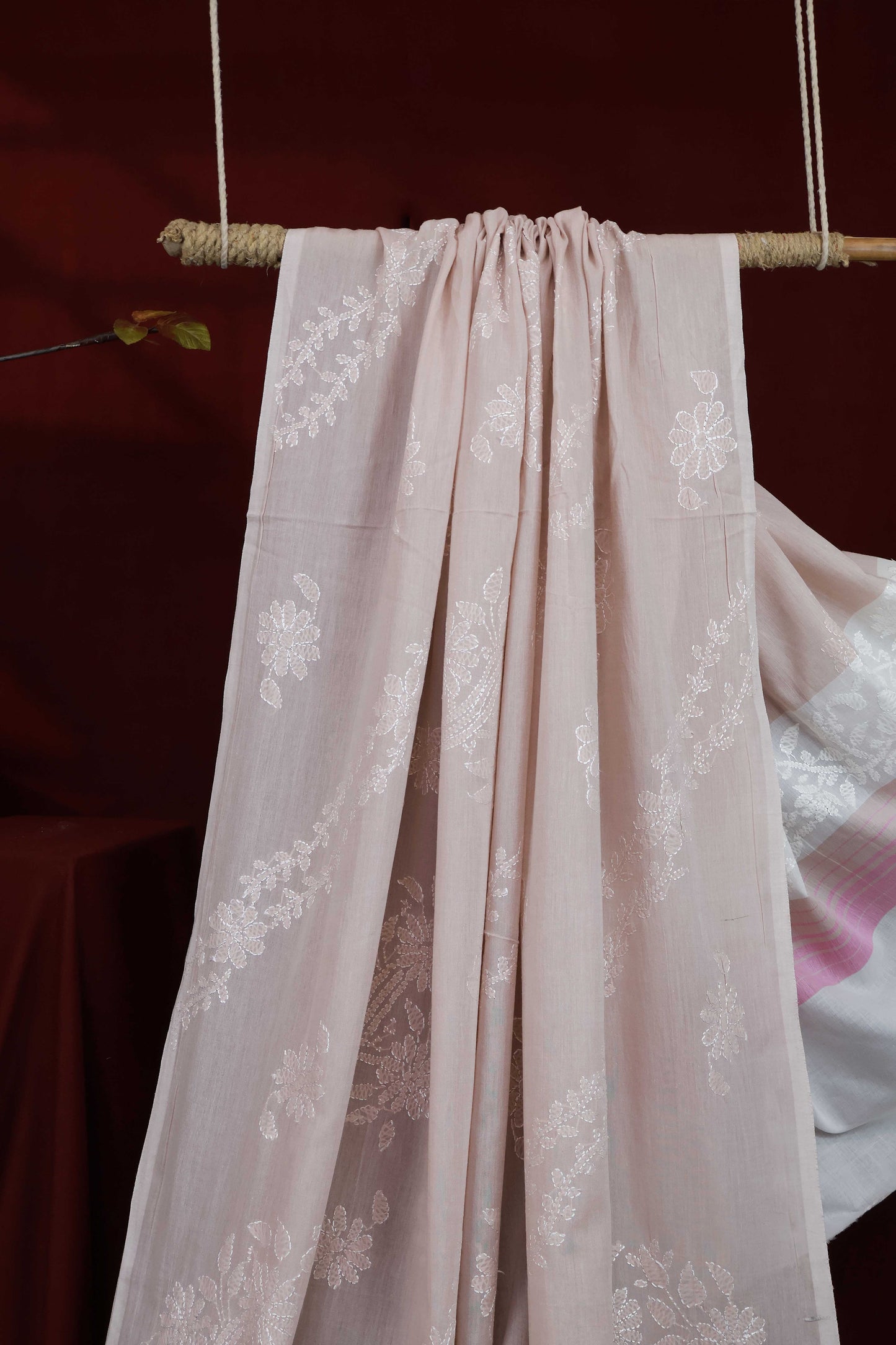 Handmade Embroidered Lawn Shawl HLSH13