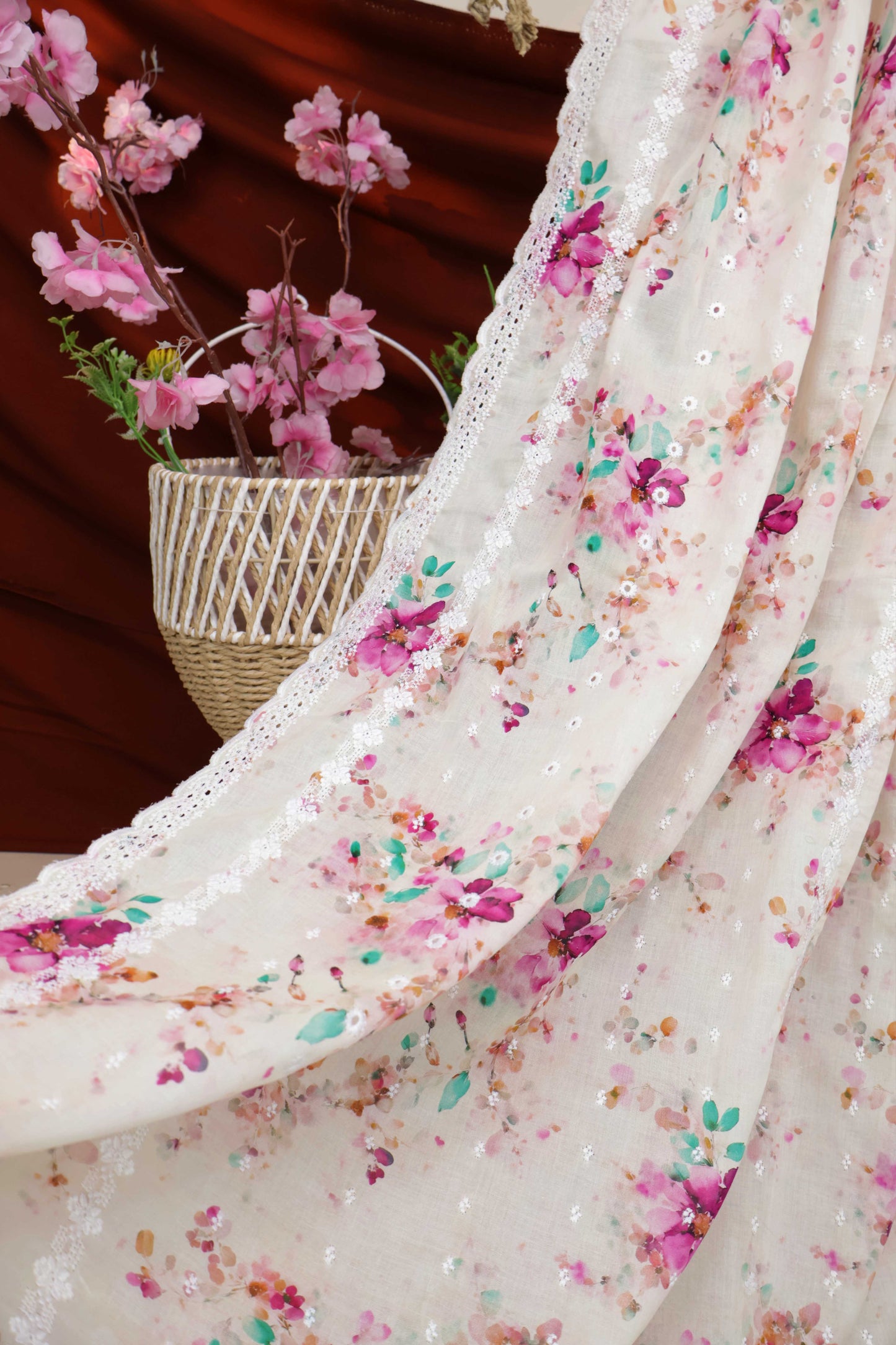 Embroidered Lawn Shawl 3636G