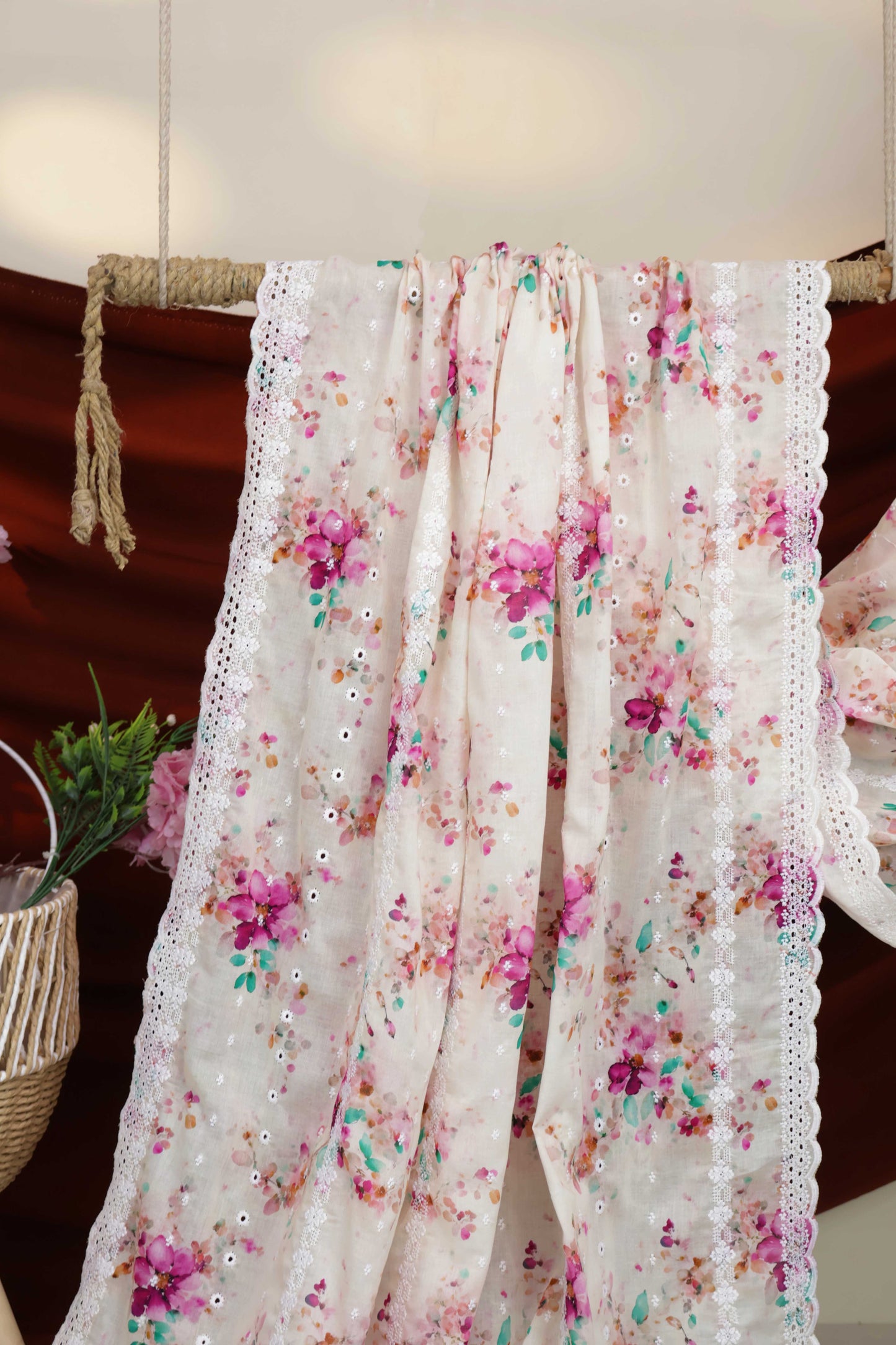 Embroidered Lawn Shawl 3636F