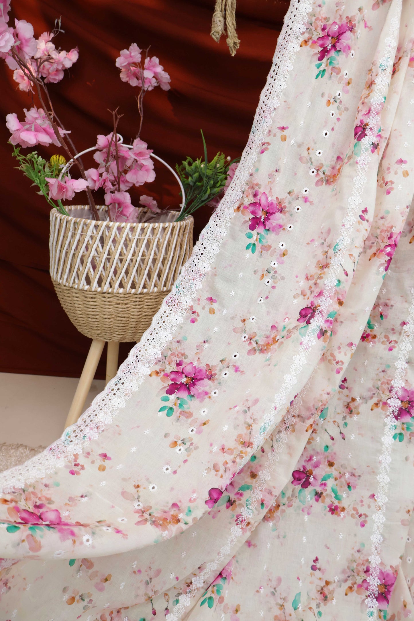Embroidered Lawn Shawl 3636F