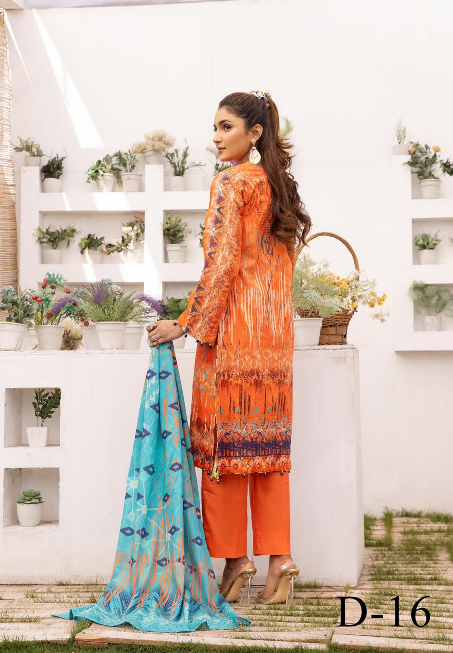 3Piece - Printed Lawn Suit Moon Soon MS016