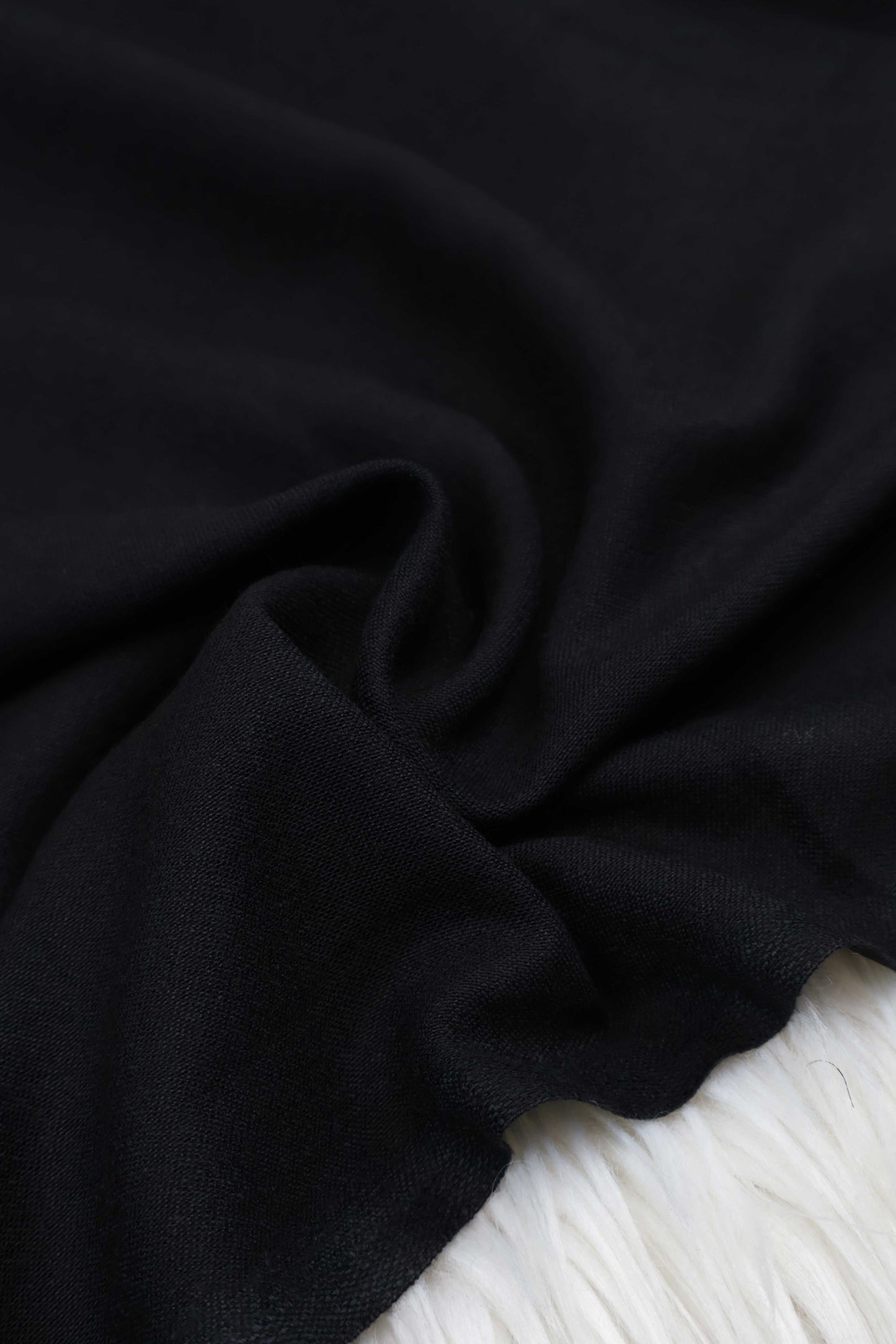 Marina Peach Leather BLACK - Shirt Piece