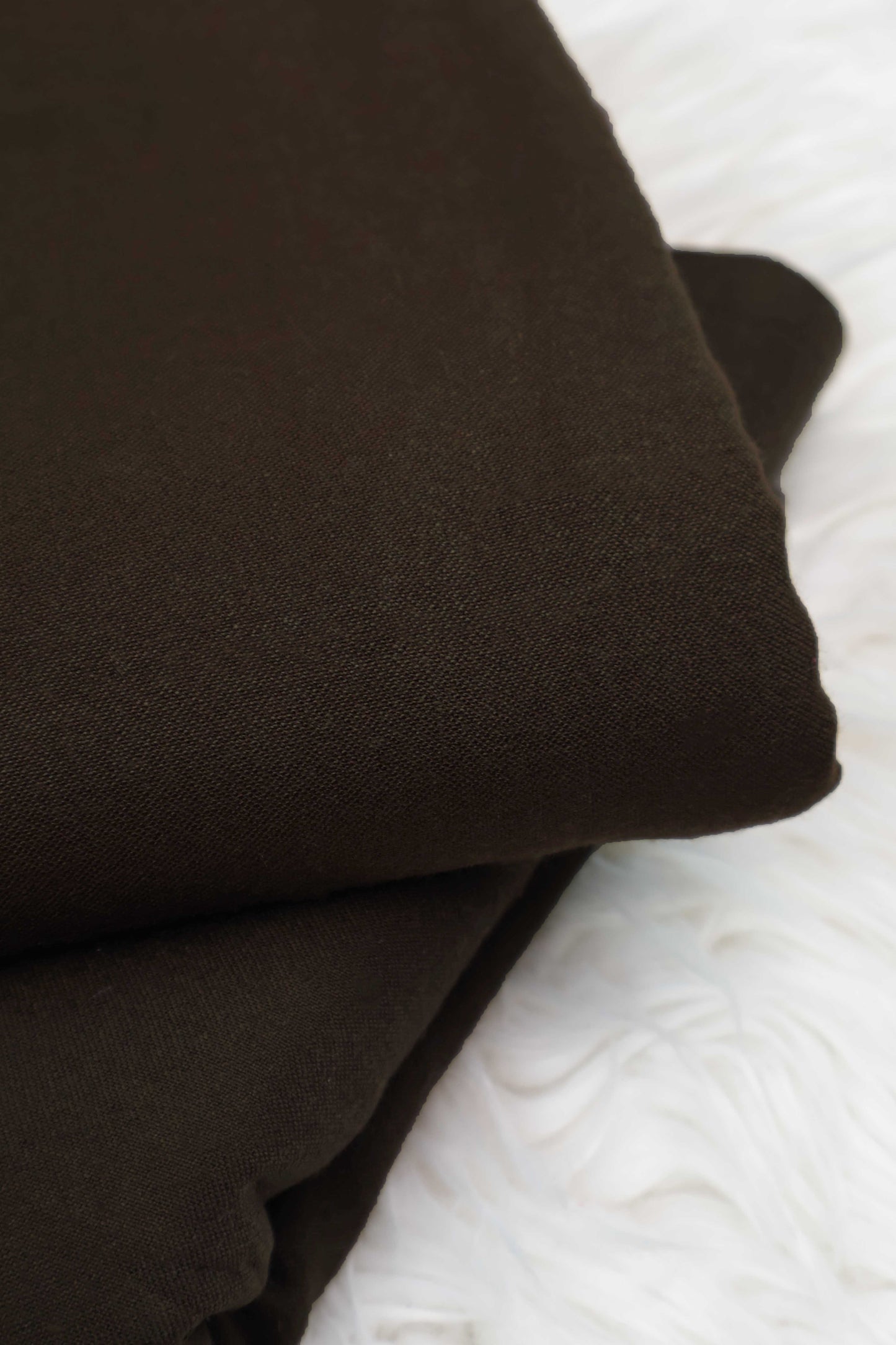 Marina Peach Leather CHOCOLATE BROWN - Shirt Piece