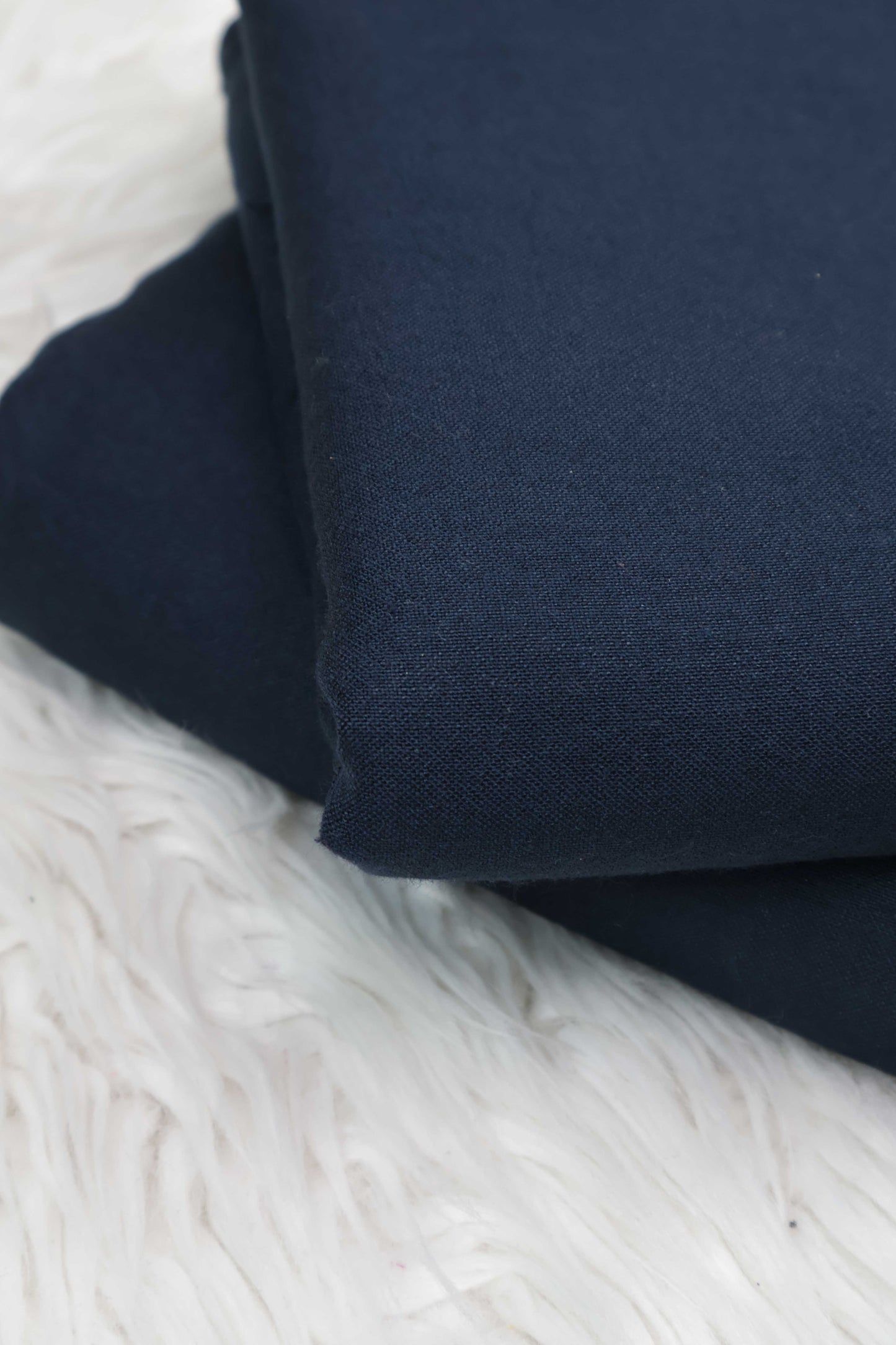 Marina Peach Leather NAVY BLUE - Shirt Piece