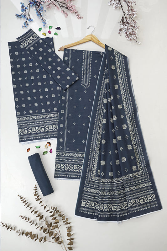 3Piece – Printed Khaddar Suit BSK2604