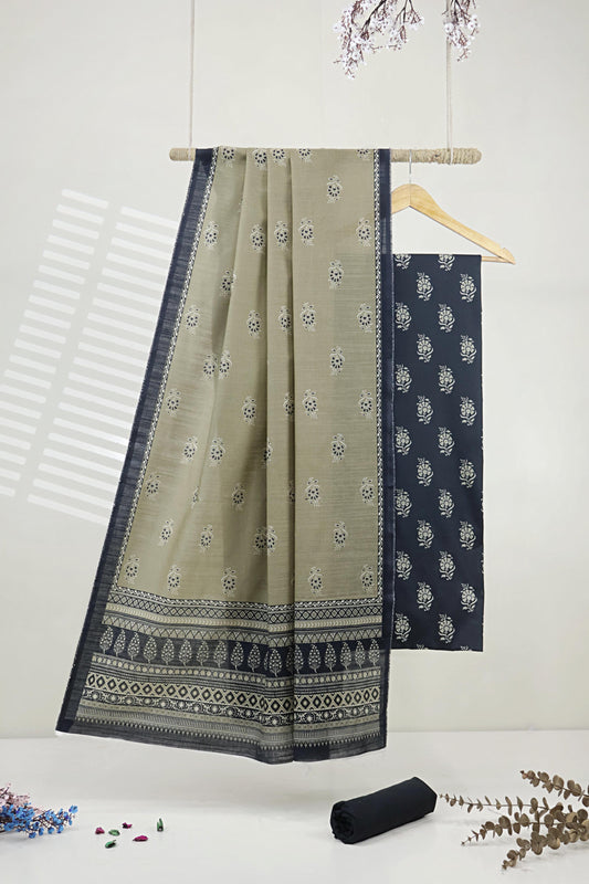 3Piece – Printed Khaddar Suit BSK2601