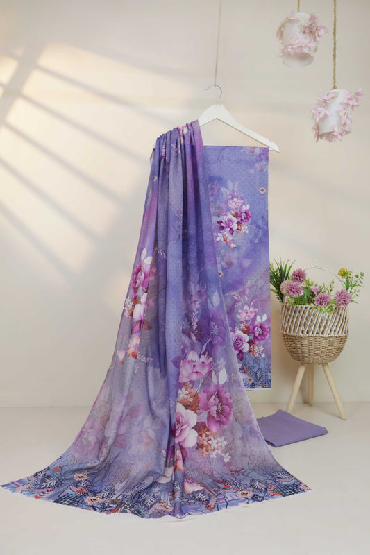 3Piece - Printed Doriya Lawn Suit 3PSL64