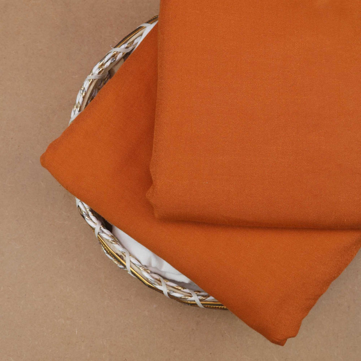 Marina Peach Leather  ORANGE - Shirt Piece