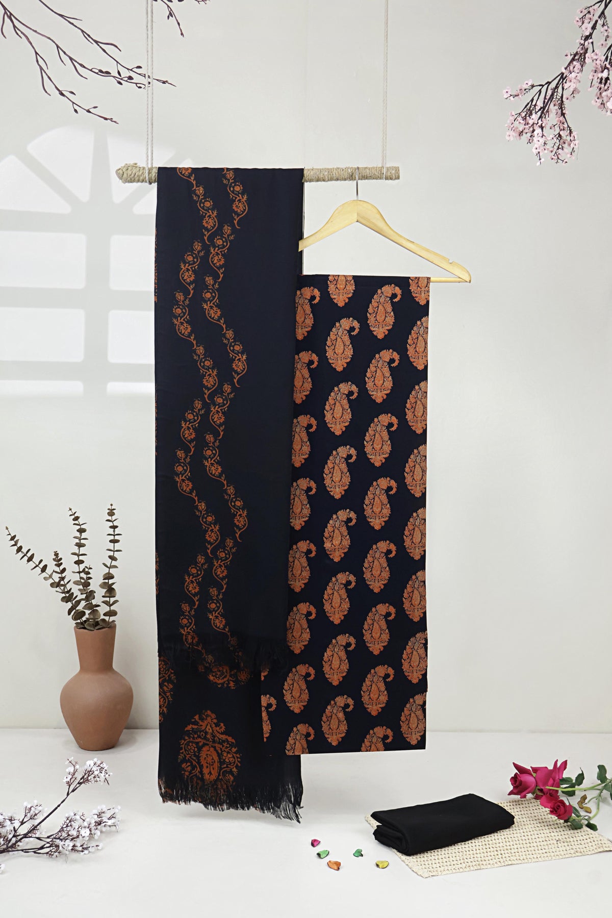 3Piece –  Printed Marina with Pashmina Shawl  MR3P03