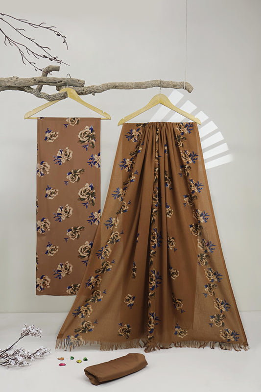 3Piece –  Printed Marina with Pashmina Shawl  MR3P14