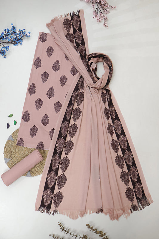 3Piece –  Printed Marina with Wool Shawl  MR3P31