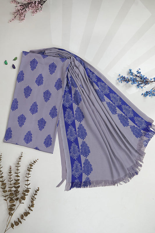 3Piece –  Printed Marina with Wool Shawl  MR3P29
