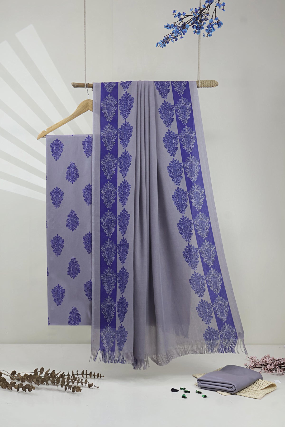 3Piece –  Printed Marina with Wool Shawl  MR3P29