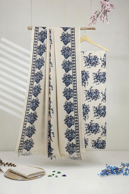 3Piece –  Printed Marina with Wool Shawl  MR3P21