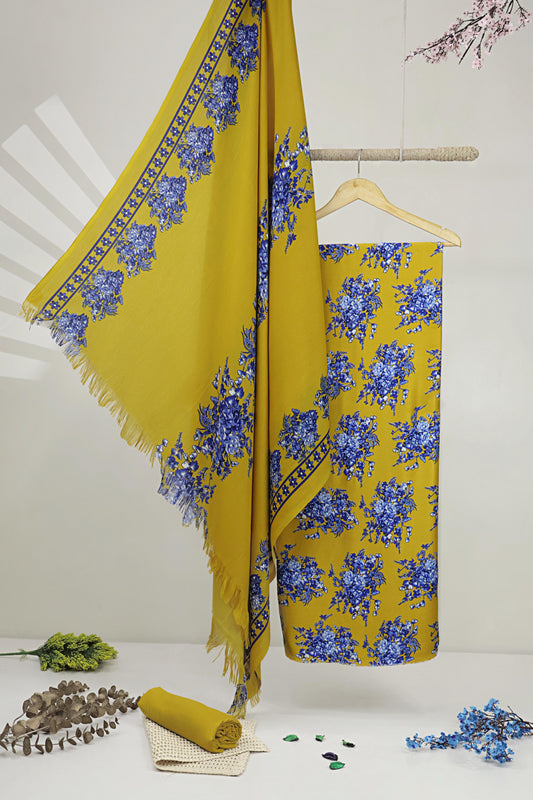3Piece –  Printed Marina with Wool Shawl  MR3P19