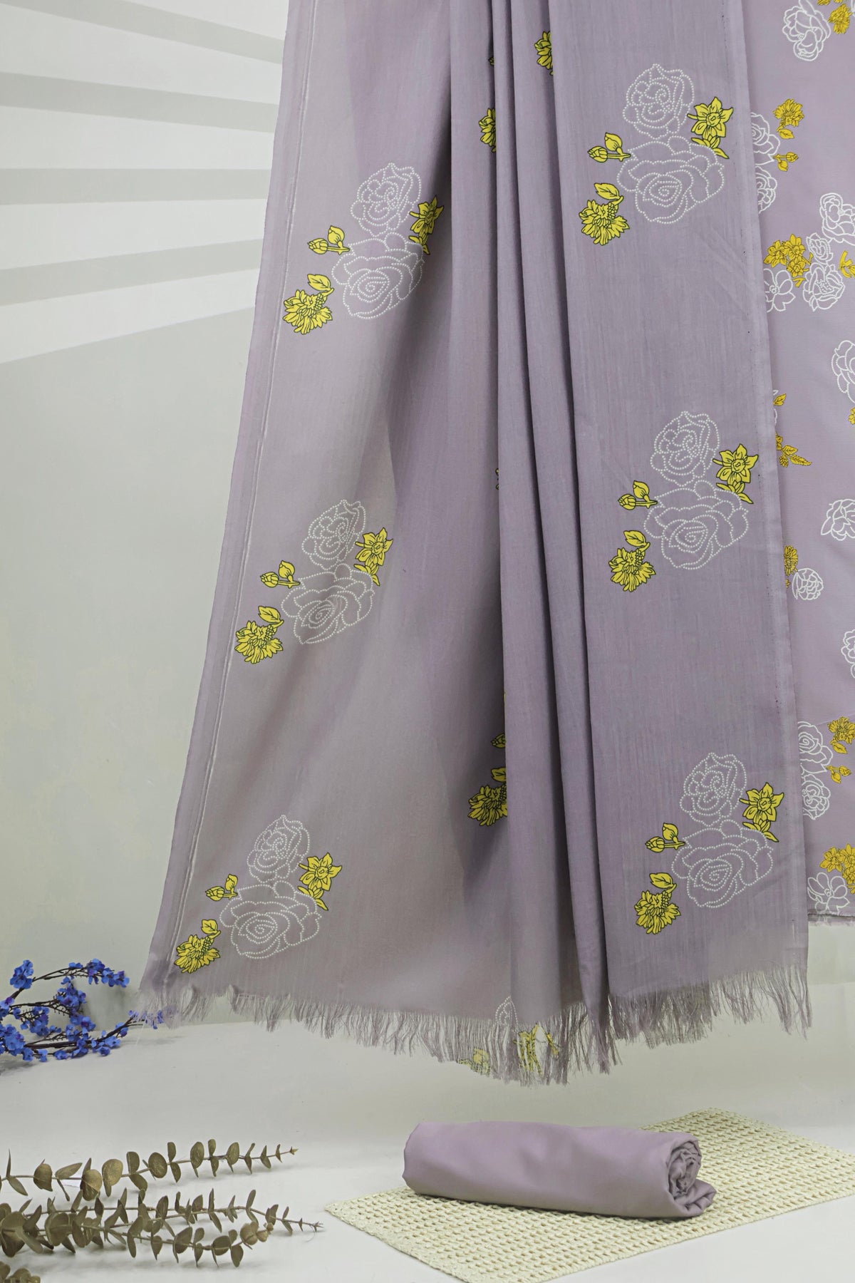 3Piece –  Printed Marina with Wool Shawl  MR3P27
