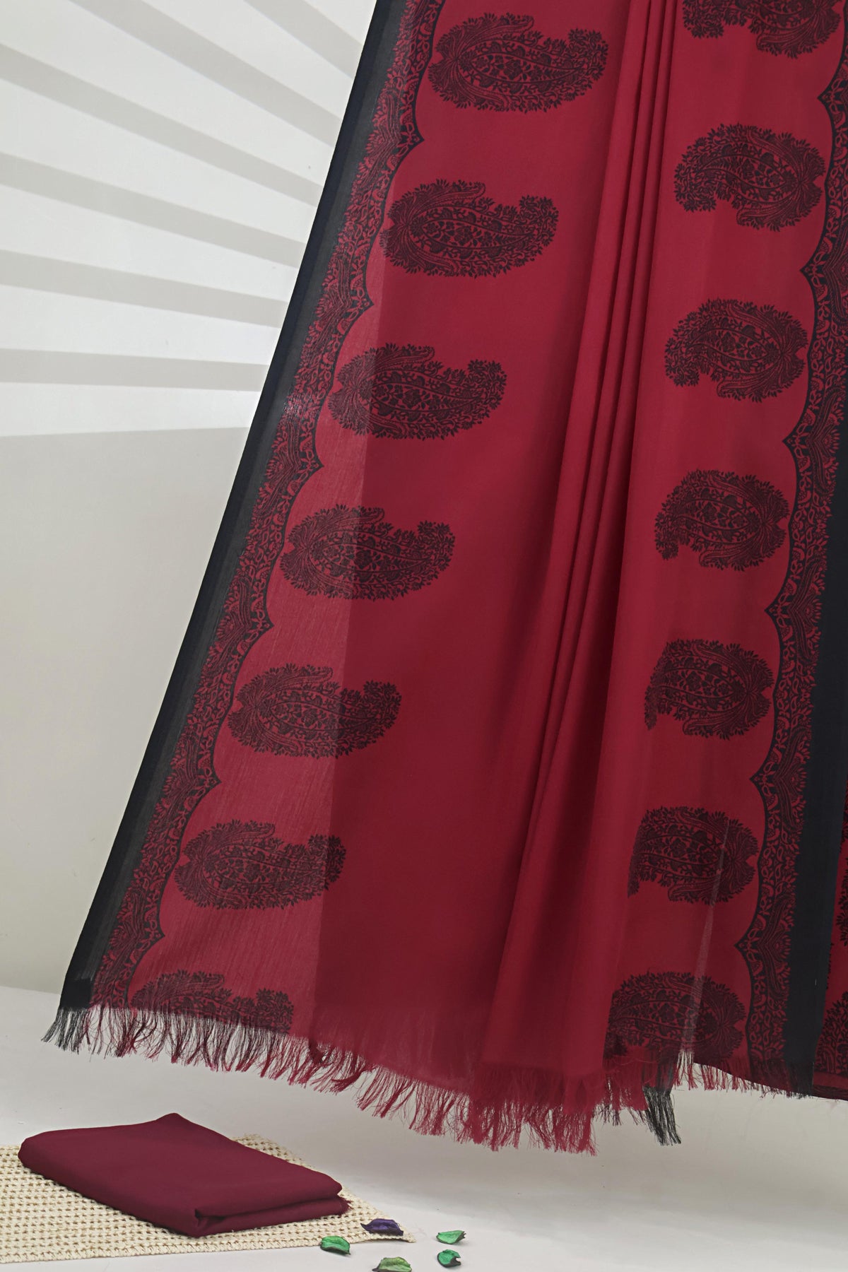 3Piece –  Printed Marina with Wool Shawl  MR3P53