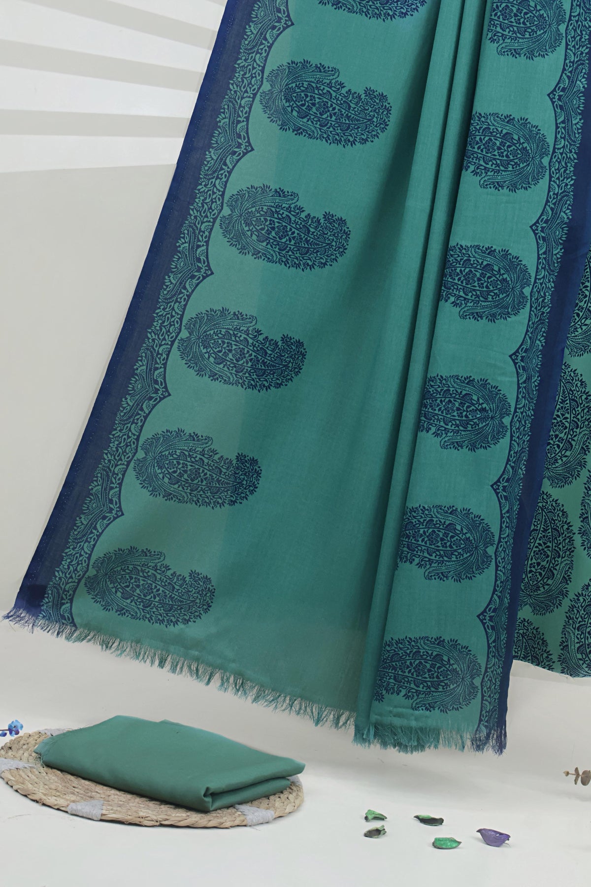 3Piece –  Printed Marina with Wool Shawl  MR3P51