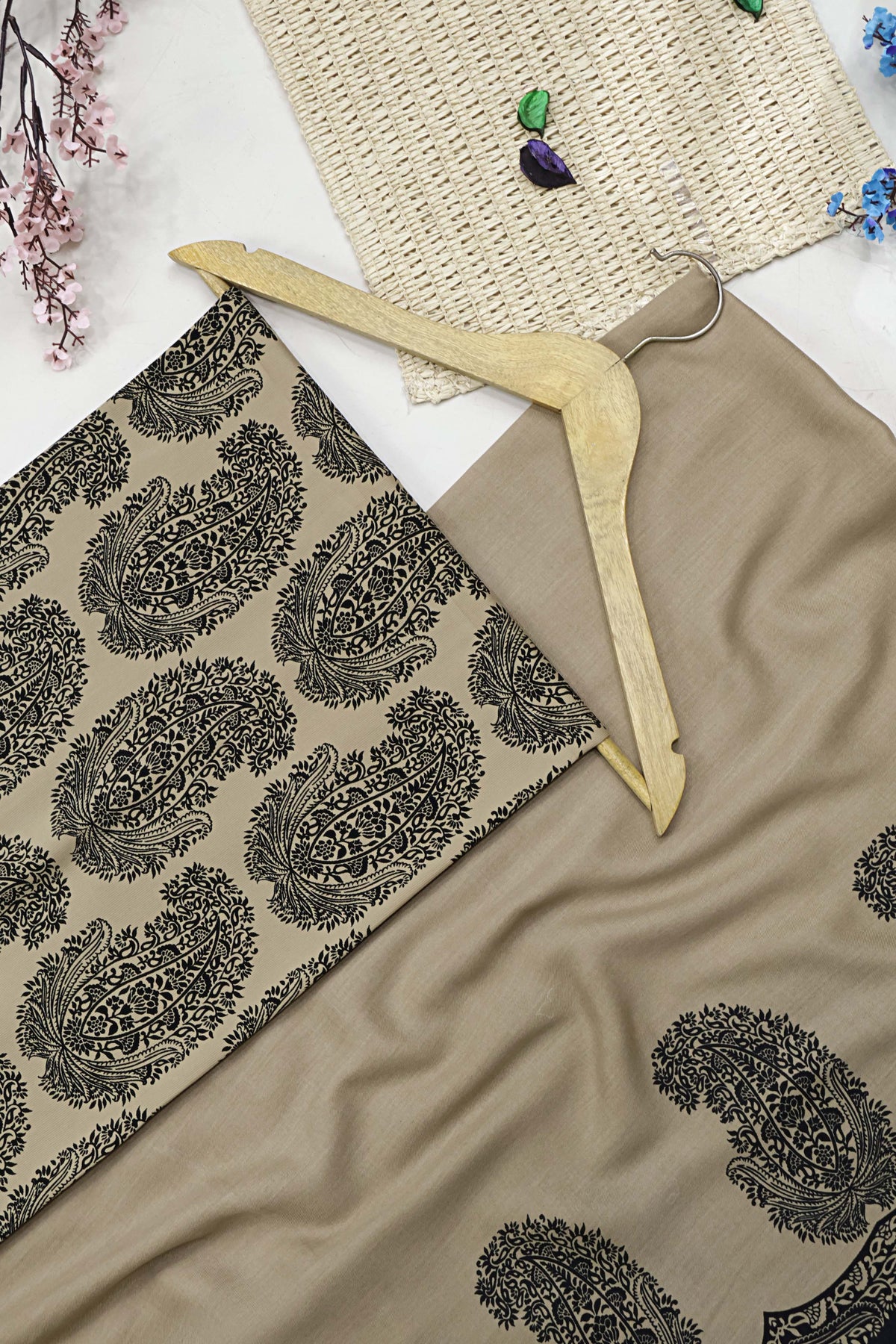 3Piece –  Printed Marina with Wool Shawl  MR3P52