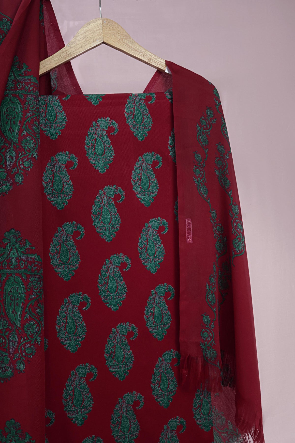 3Piece –  Printed Marina with Pashmina Shawl  MR3P02