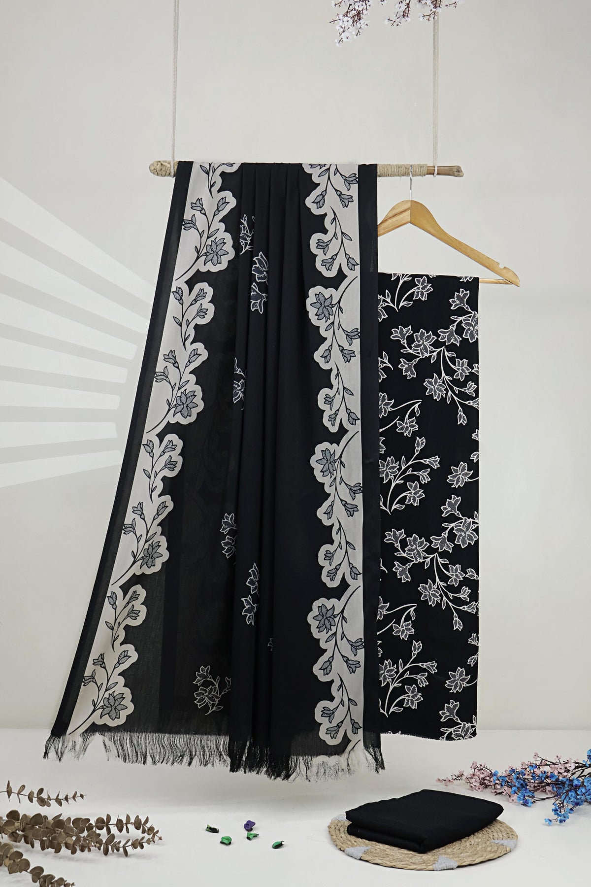 3Piece –  Printed Marina with Wool Shawl  MR3P57