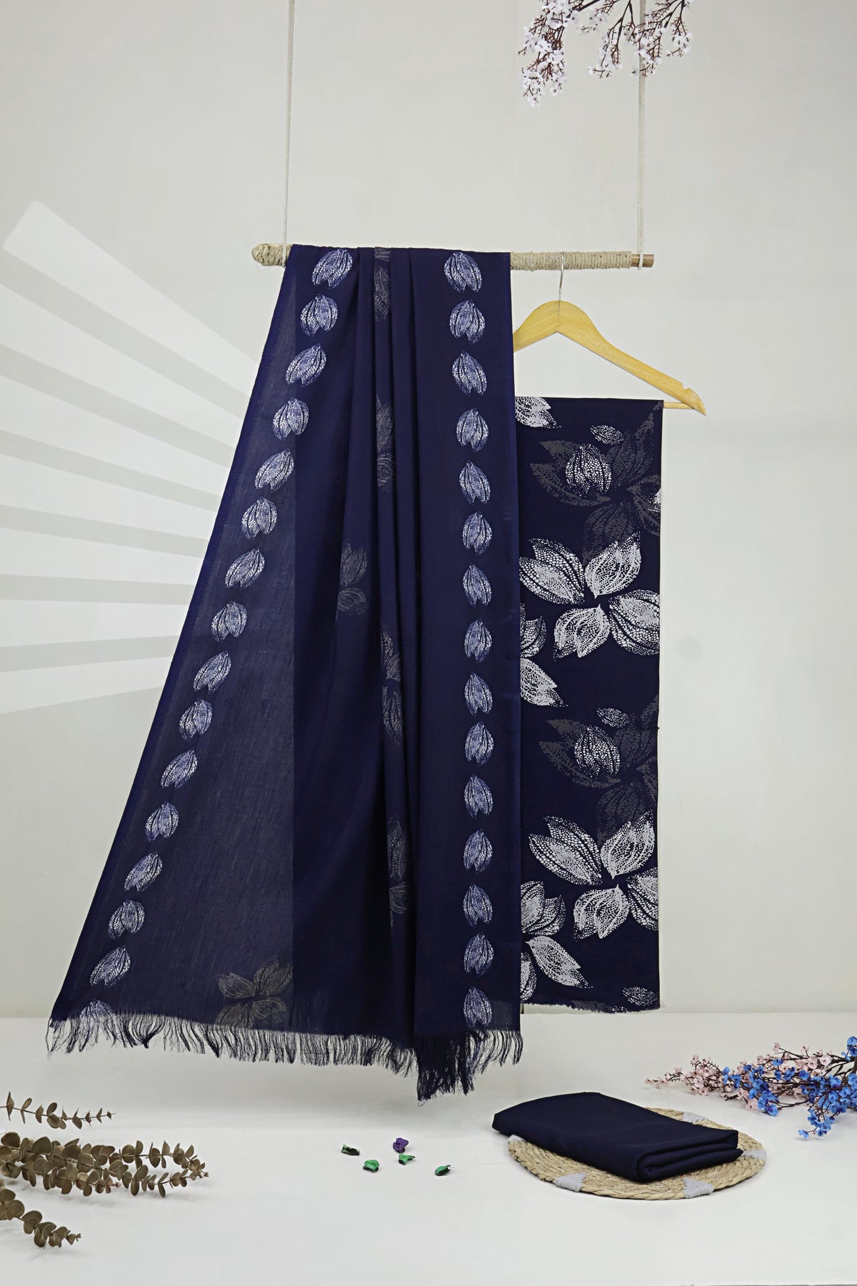 3Piece –  Printed Marina with Wool Shawl  MR3P48