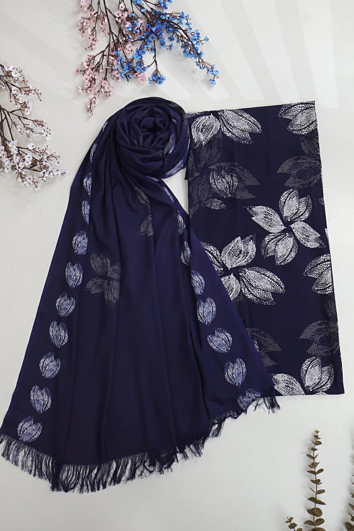3Piece –  Printed Marina with Wool Shawl  MR3P48