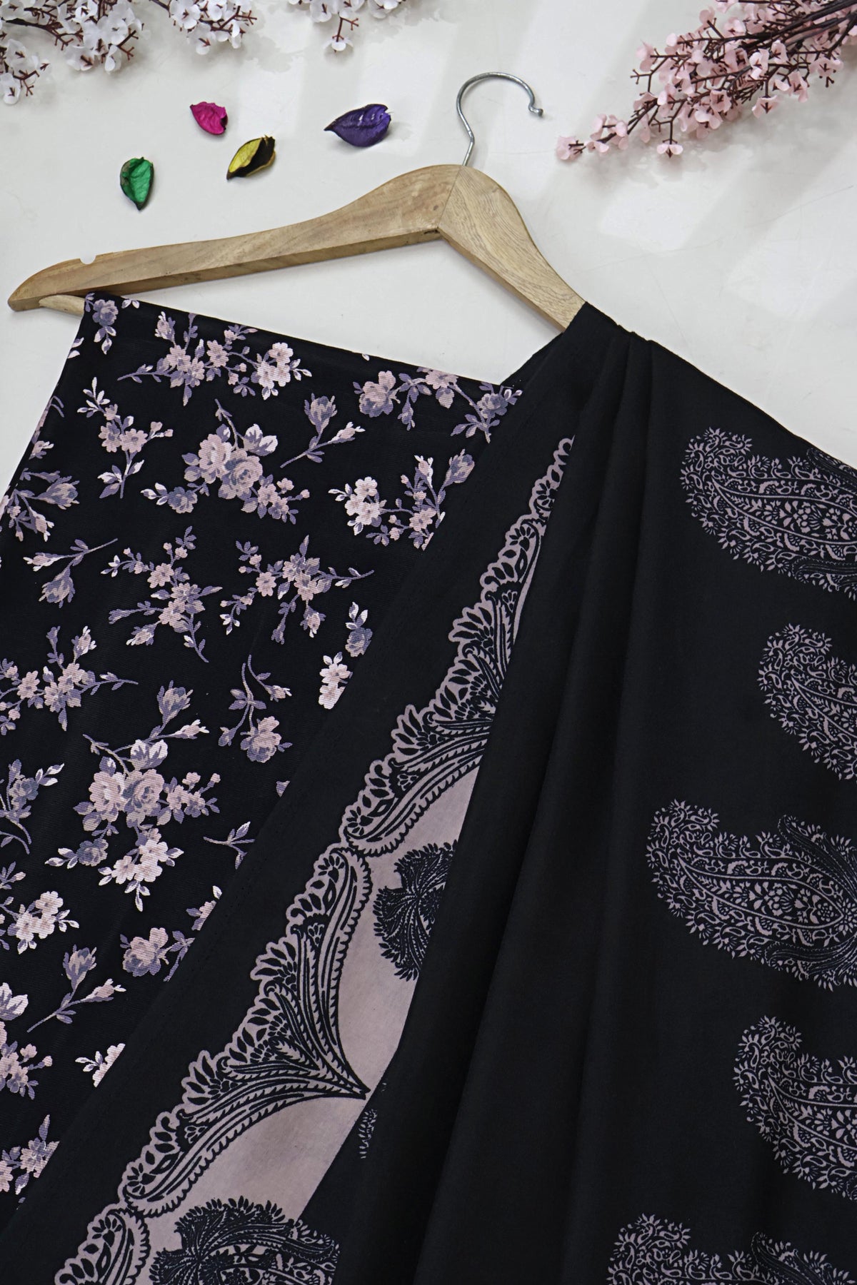 3Piece –  Printed Marina with Wool Shawl  MR3P73