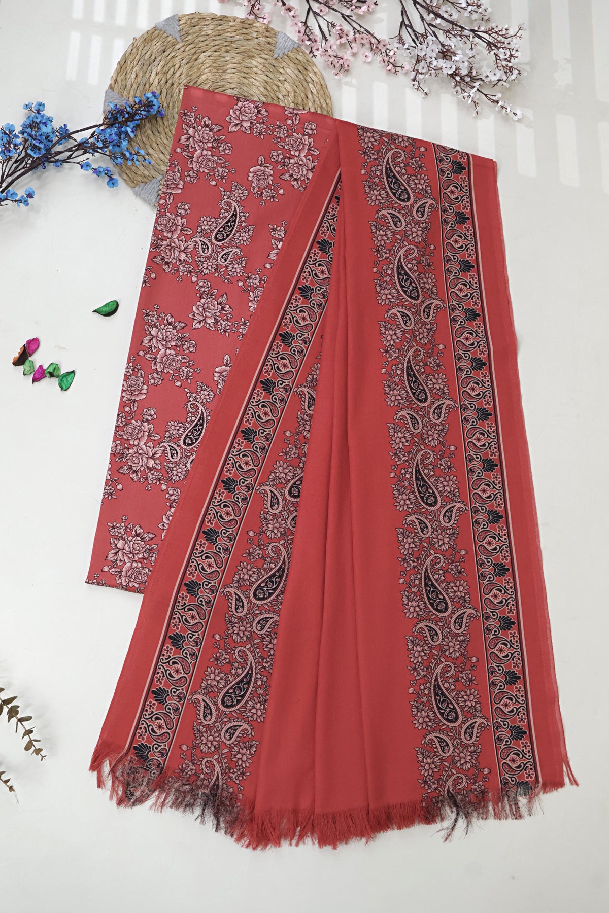 3Piece –  Printed Marina with Wool Shawl  MR3P41