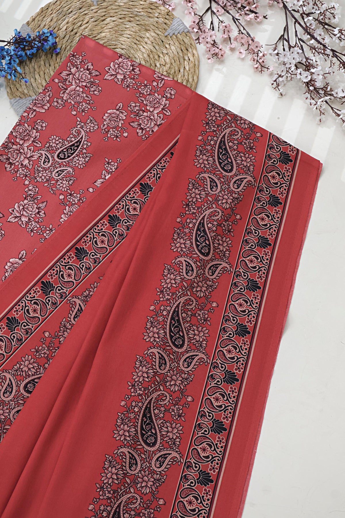 3Piece –  Printed Marina with Wool Shawl  MR3P41