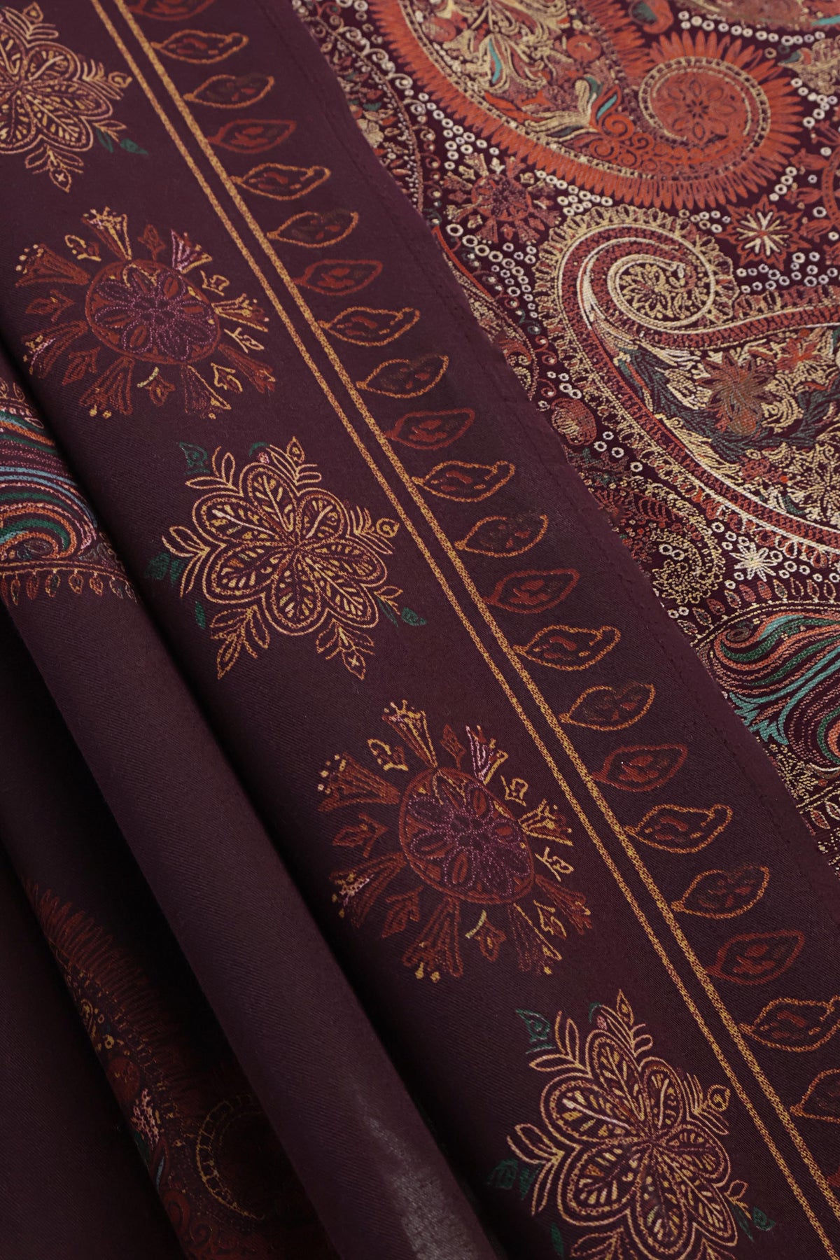 3Piece –  Printed Marina with Wool Shawl  MR3P71