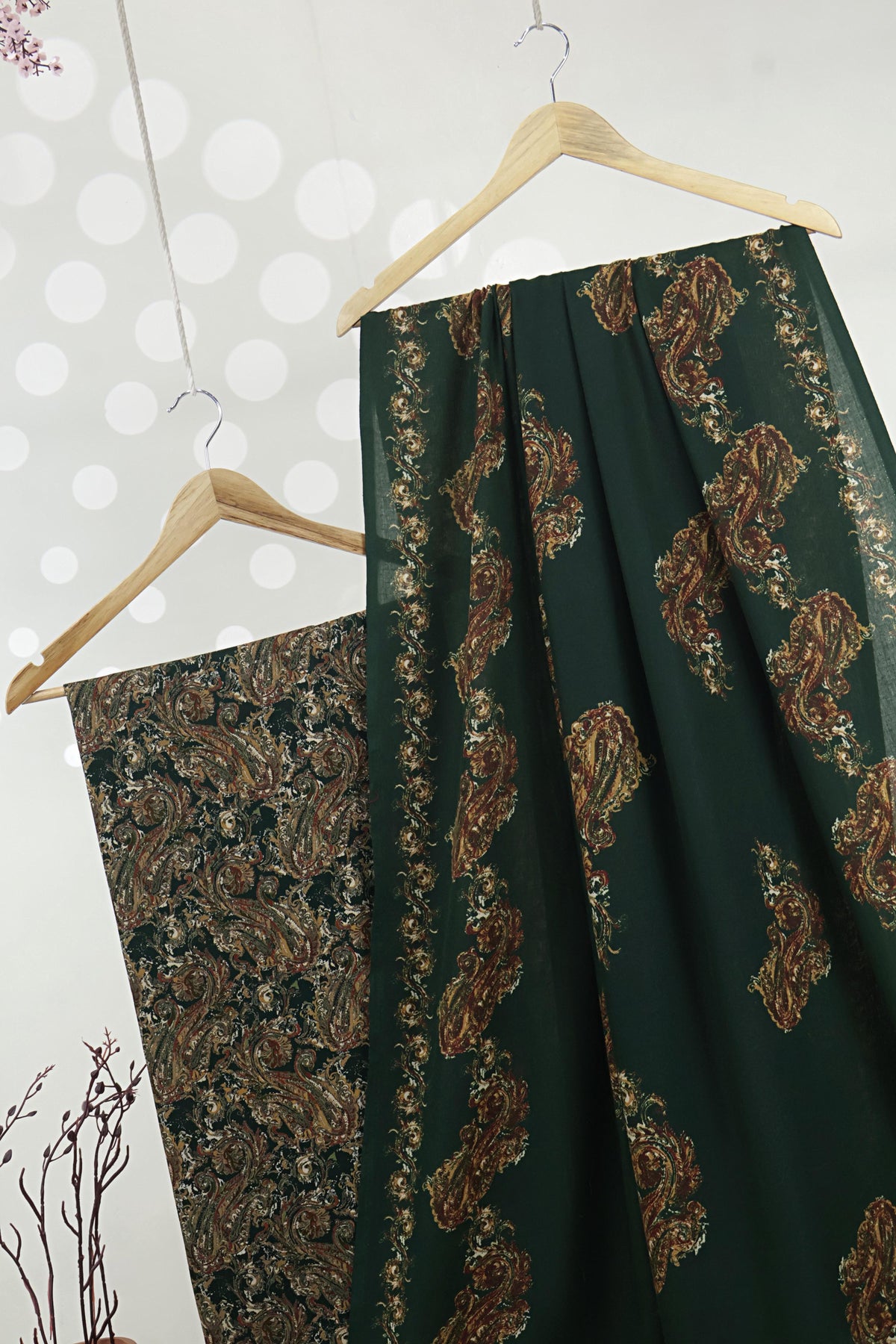 3Piece –  Printed Marina with Pashmina Shawl  MR3P12