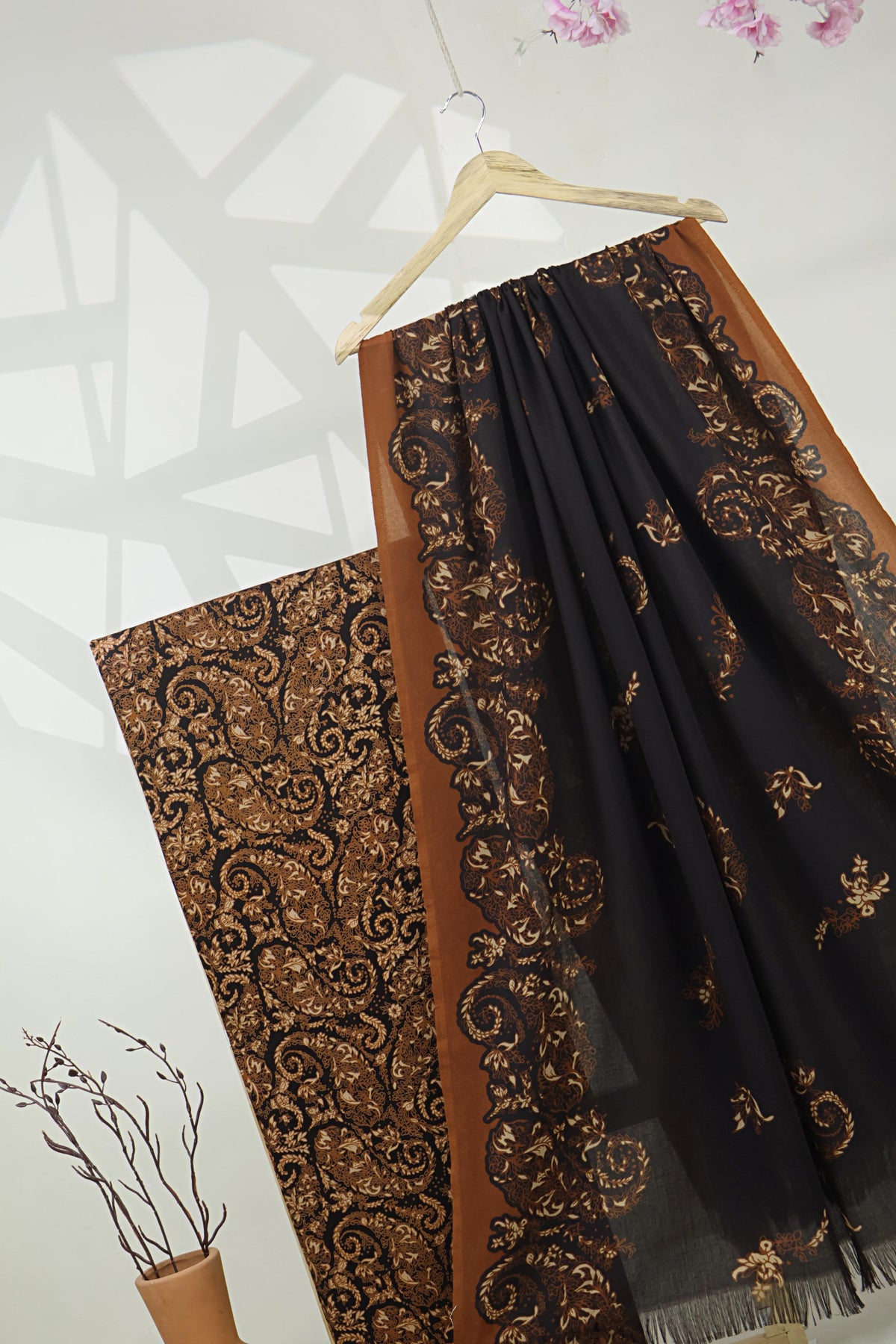 3Piece –  Printed Marina with Pashmina Shawl  MR3P08