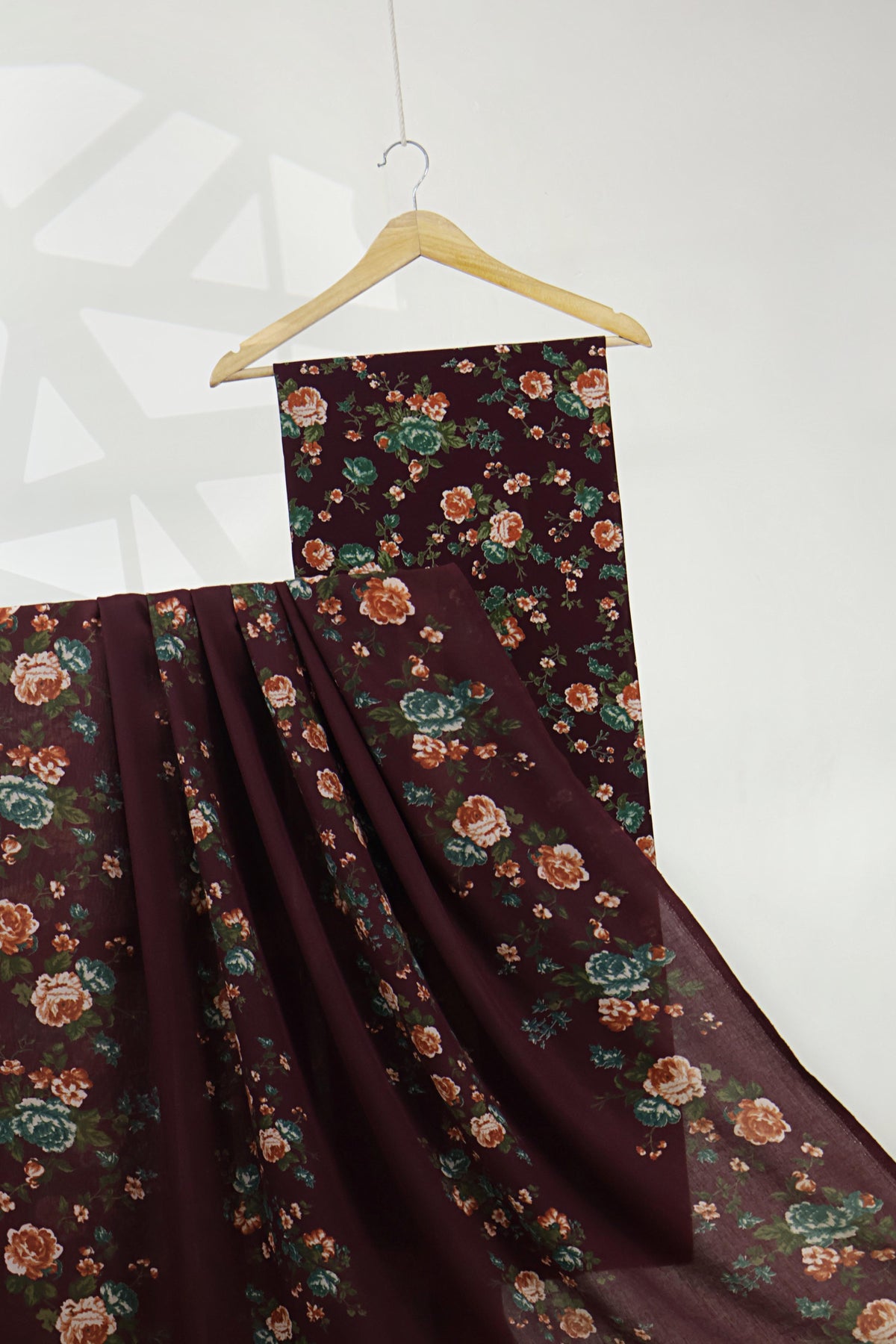 3Piece –  Printed Marina with Pashmina Shawl  MR3P17