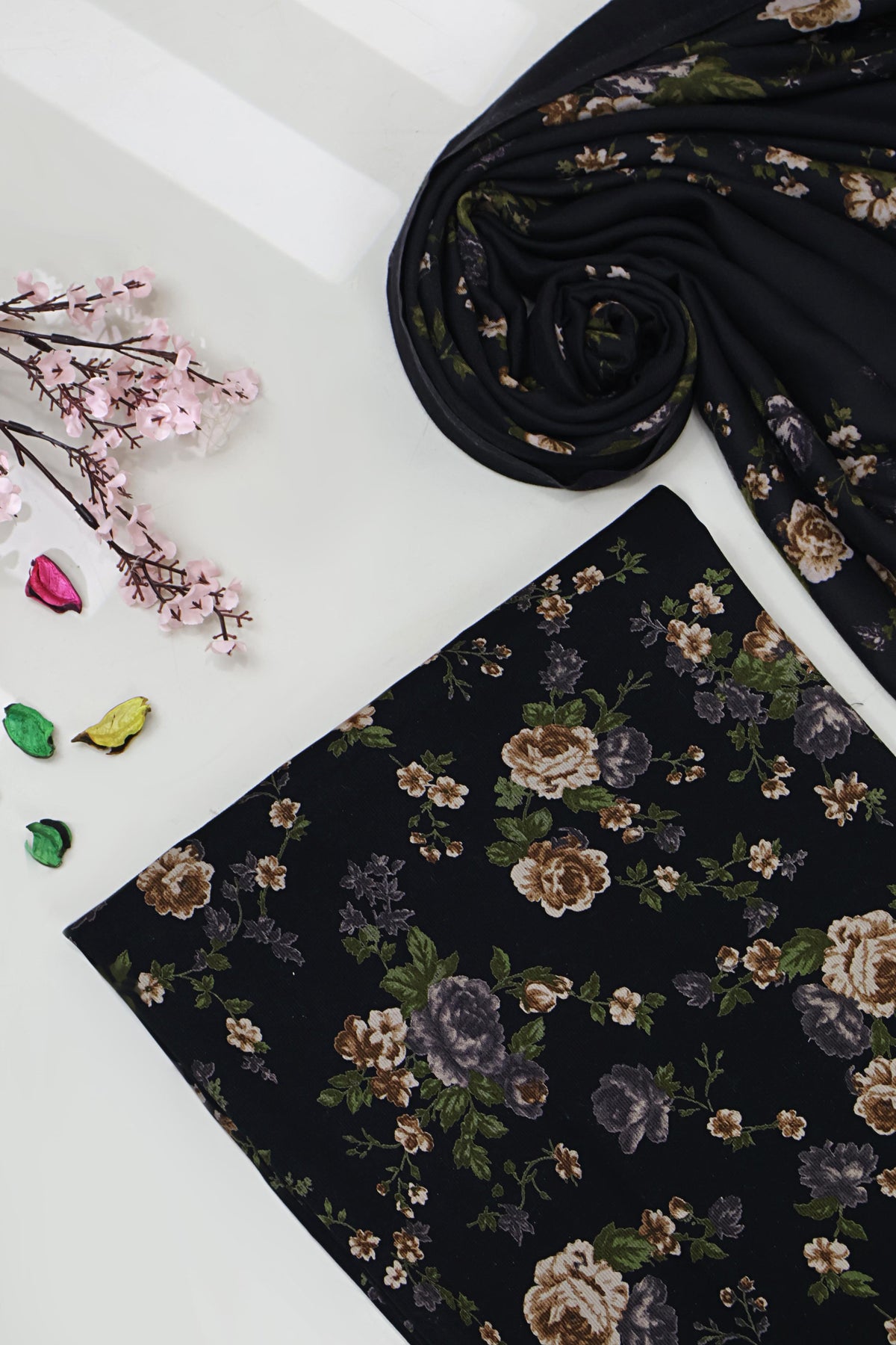 3Piece –  Printed Marina with Pashmina Shawl  MR3P13