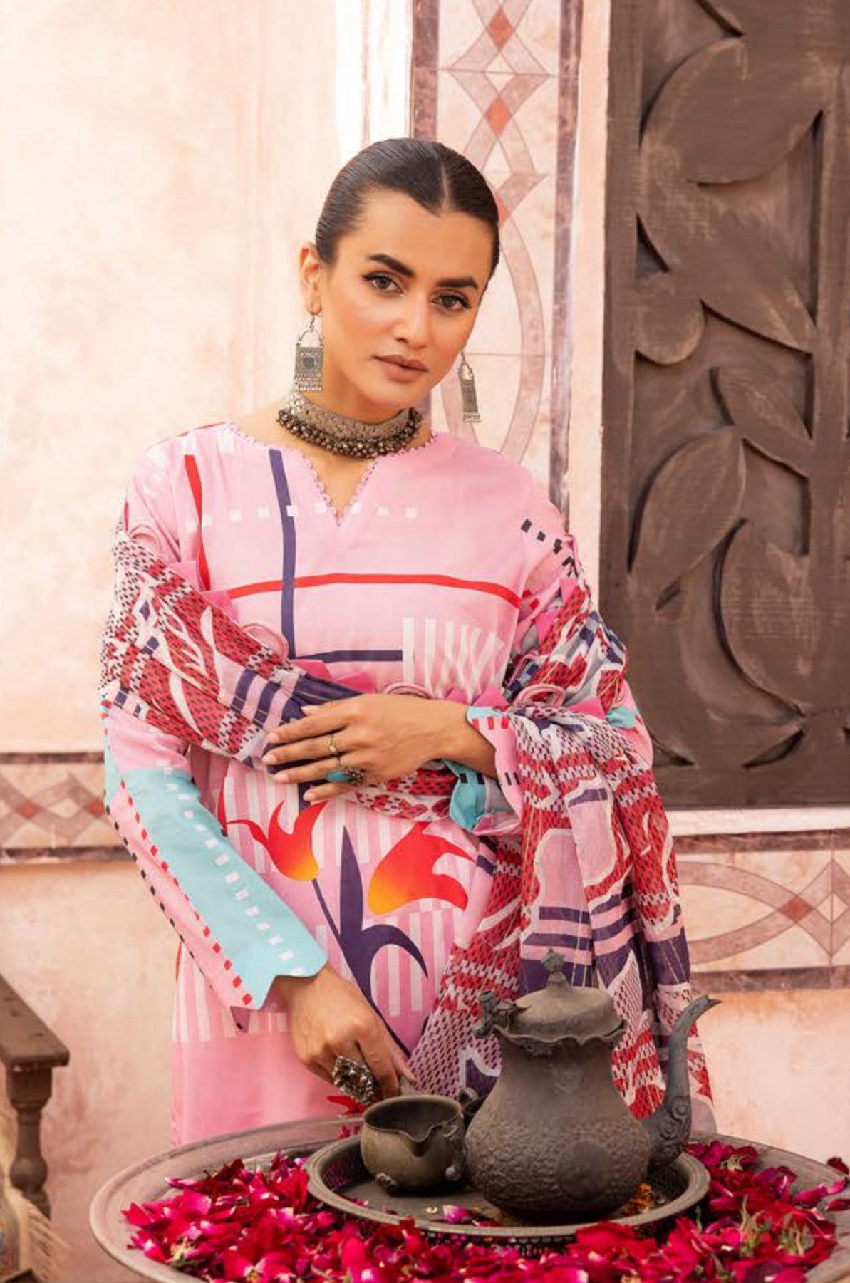 3Piece - Printed Lawn Suit POP ART  GJPA2402A33