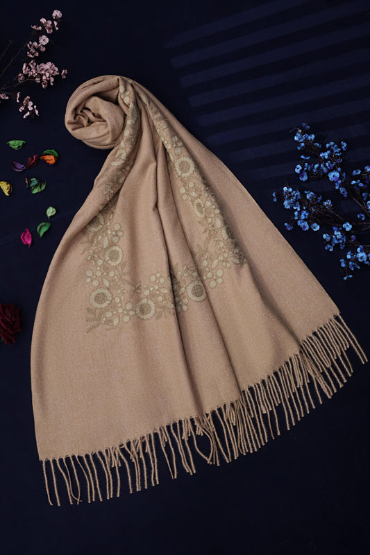 Embroidered Pure Wool Stoler WST04
