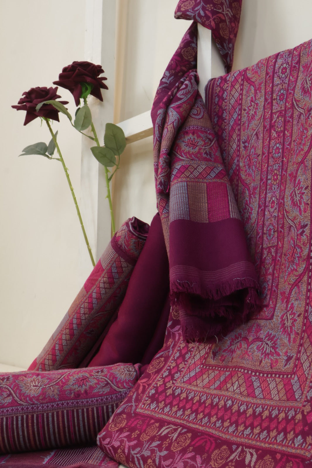 3Piece -Kashmiri Pashmina Suit WA3P01