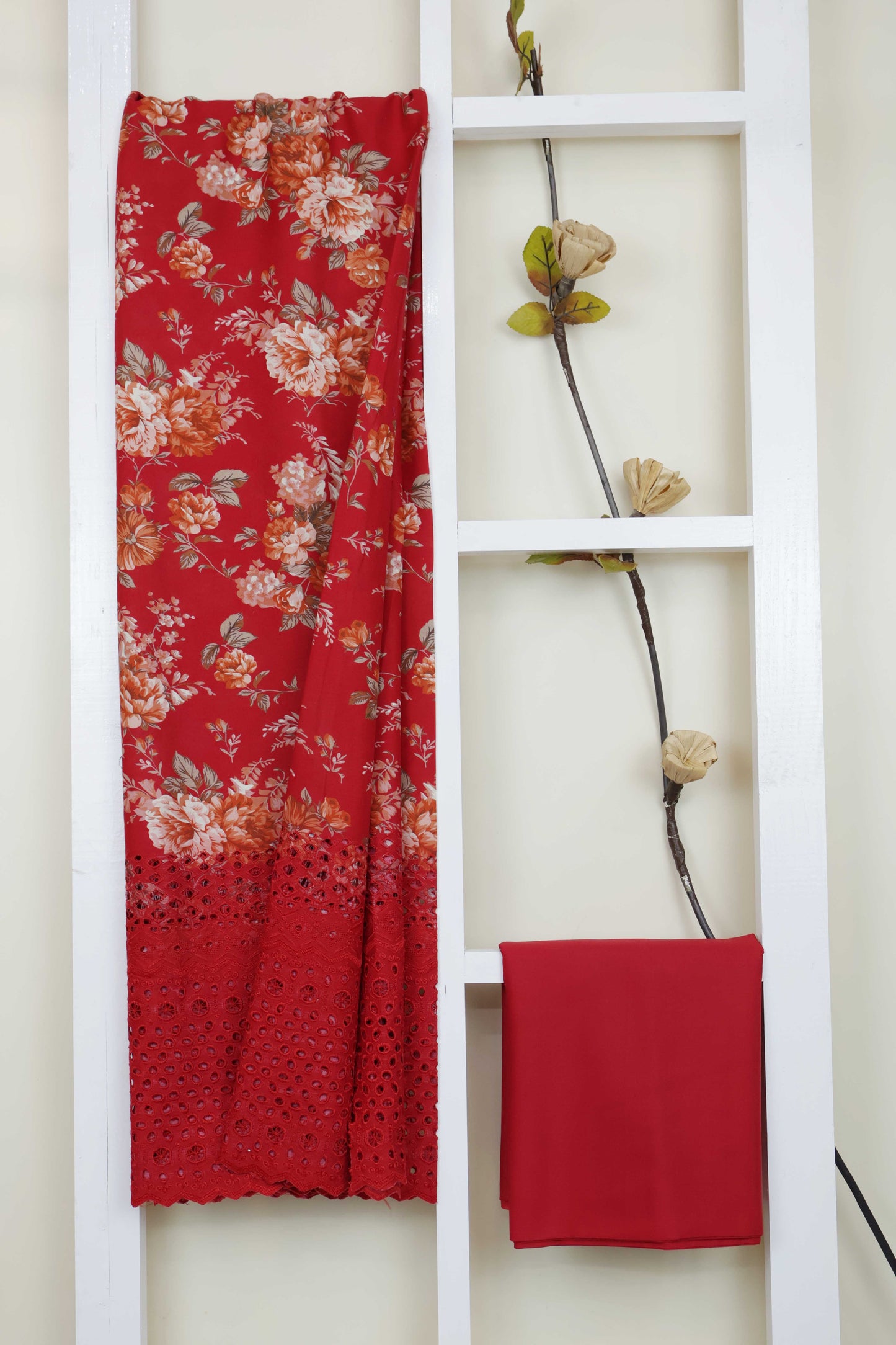 2Pc-Printed Lawn J2PE07